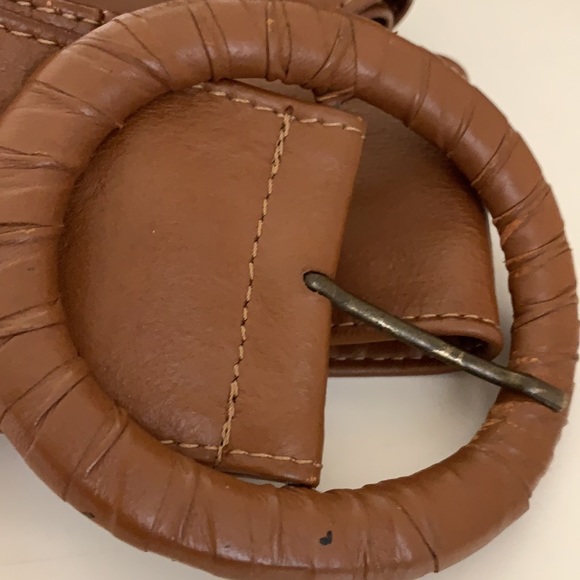 Promod brown wide belt. Leather. Hardly used. Can wear it in both directions! - Picture 3 of 8